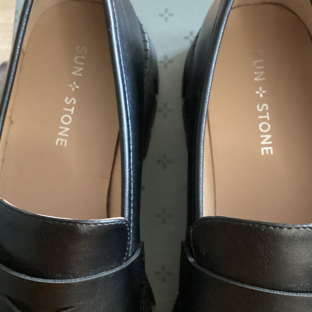 Classic Black Leather Penny Loafers - Picture 2 of 6